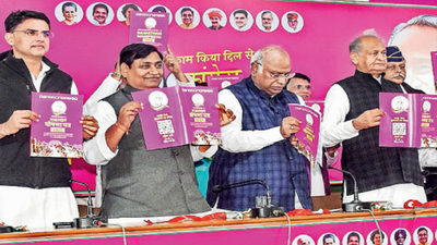 MSP Act, 10 lakh jobs, Rs 50 lakh health insurance in Cong manifesto