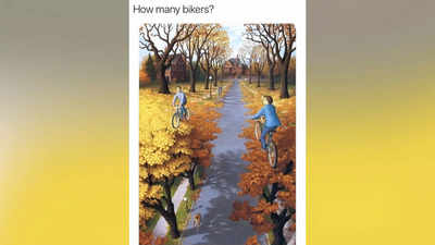 Can you spot the cyclists hidden within this image?