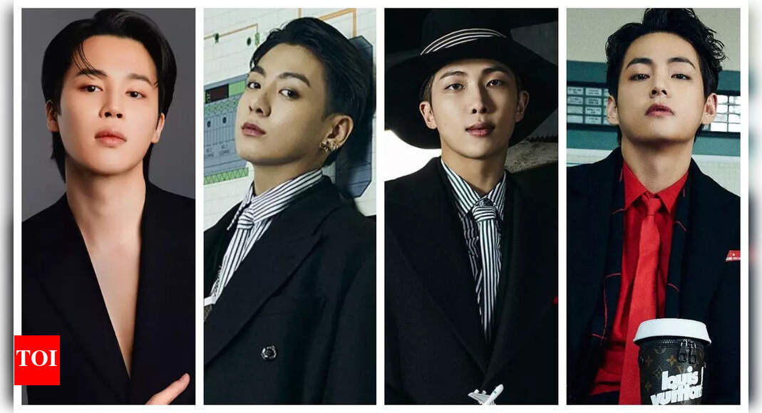 BTS members Jimin, Jung Kook, RM and V begin process to enlist in Military; Big Hit CONFIRMS in statement – Times of India