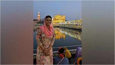 Geeta Basra visits Golden Temple ahead of 'Awasthi vs Awasthi' release
