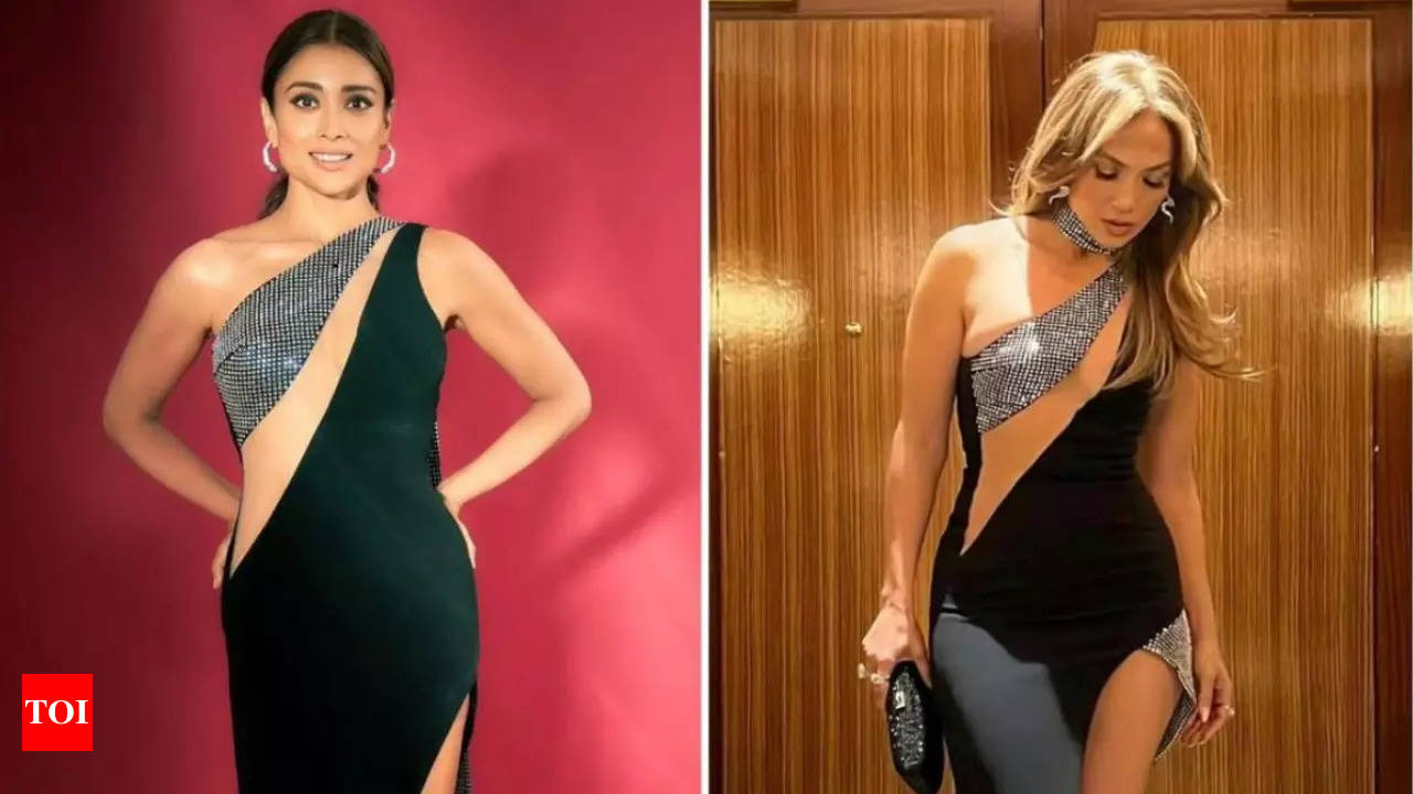 ​Shriya Saran and Jennifer Lopez wore the same black gown: Who wore it  better? - Times of India