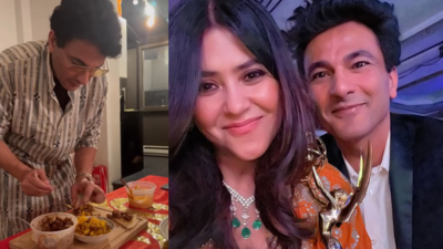 MasterChef India's Vikas Khanna hosts a special dinner to celebrate Ektaa Kapoor receiving the Emmy Award; latter writes, "From my heart to my stomach we were full of love"