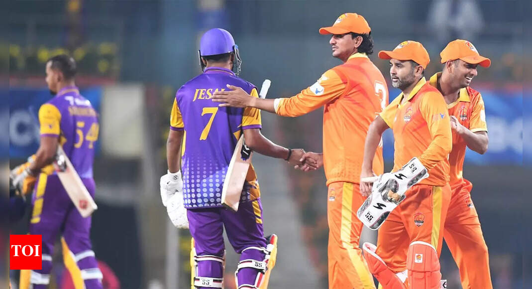 Gujarat Giants edge out Bhilwara Kings in Legends League Cricket thriller | Cricket News – Times of India
