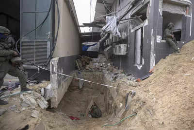 Israel unveils what it claims is a major Hamas militant hideout beneath Gaza City's Shifa Hospital