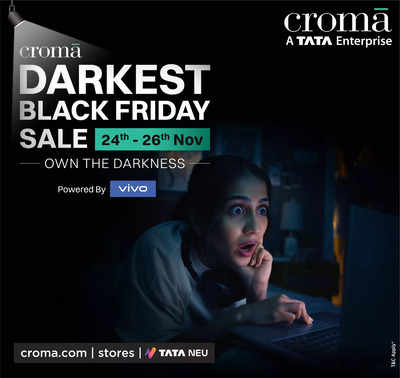 Croma Darkest Black Friday sale: Deals and discounts on smartphones,  electronics and more - Times of India
