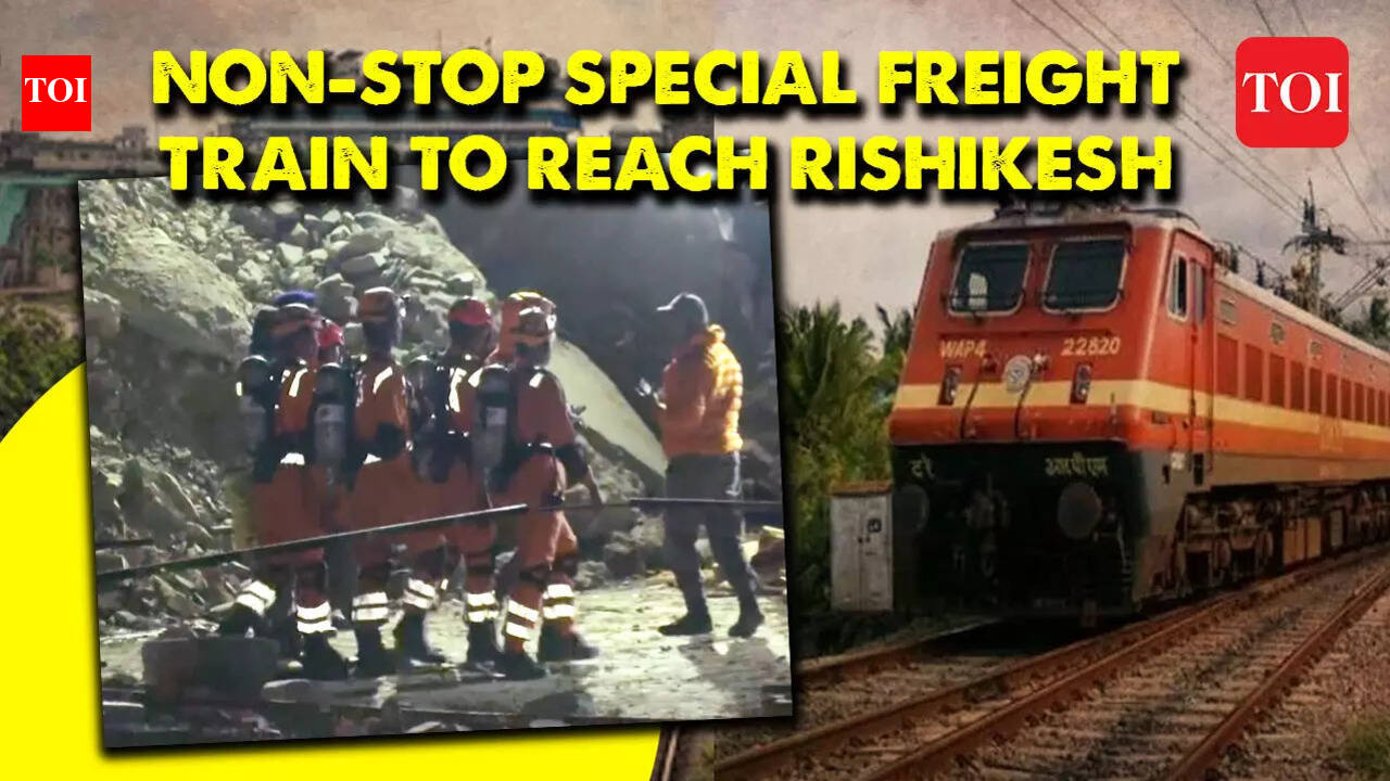 Uttarkashi tunnel rescue ops: Railways runs non-stop special freight ...