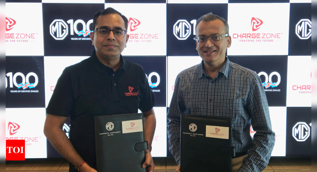 MG Motor: MG Motor, Charge Zone partner to set up EV charging stations across India