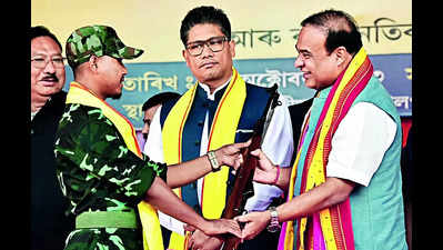Use surrenderd weapons to train recruits: Assam Police to govt