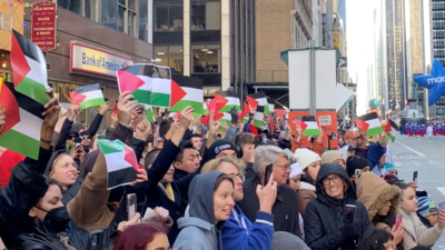 Outrage over Palestinian flag on Macy's Thanksgiving parade float