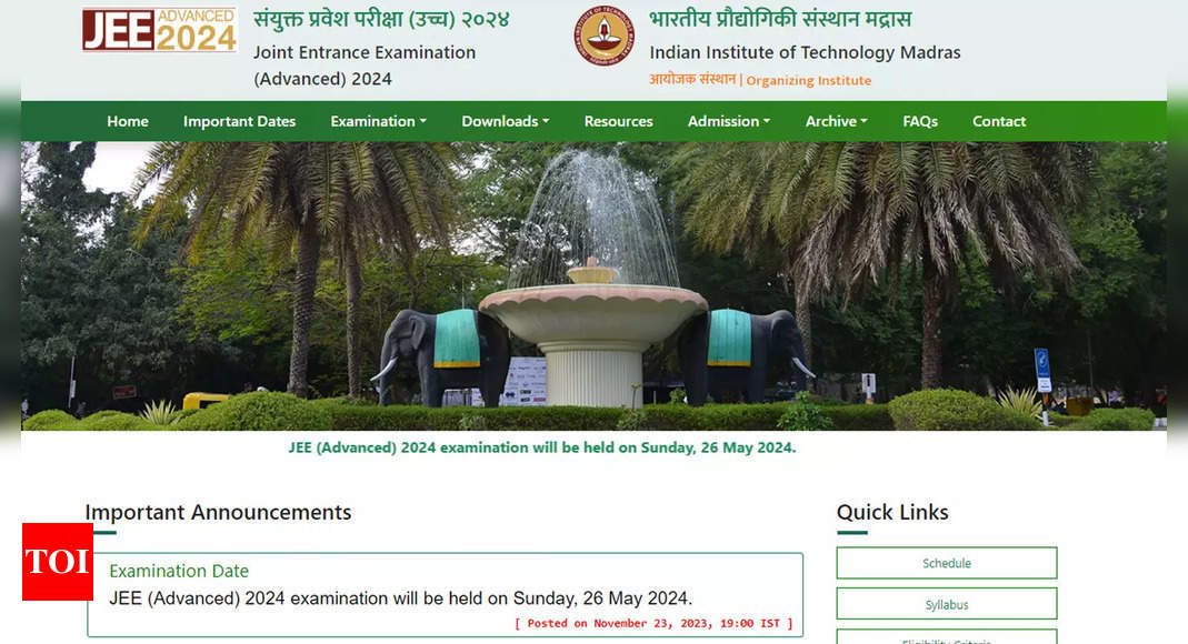 JEE Advanced 2024 to be held on May 26; check schedule here |