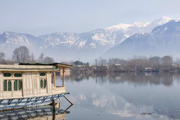 Dal Lake's frozen beauty