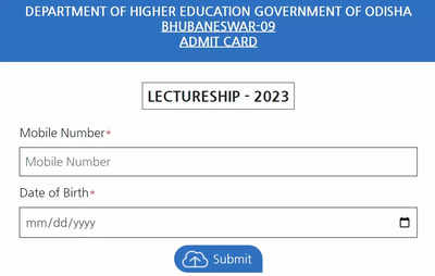 SSB Odisha Lecturer 2023 admit card released at ssbodisha.ac.in, download link here