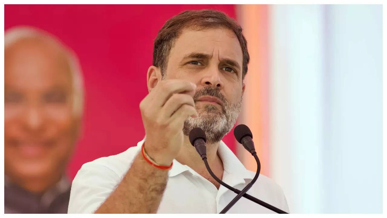 Congress appeals to voters in Rajasthan to exercise franchise, Rahul Gandhi  says vote for 'govt of guarantees' | India News - Times of India