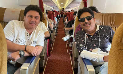 Ali Asgar reunites with his Comedy Circus co-star and Taarak actor Shailesh Lodha on a flight, shares a pic