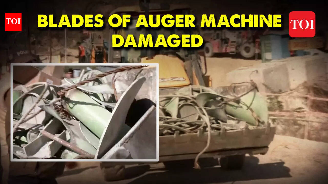 Uttarkashi rescue operations: Blades of auger machine damaged, brought ...