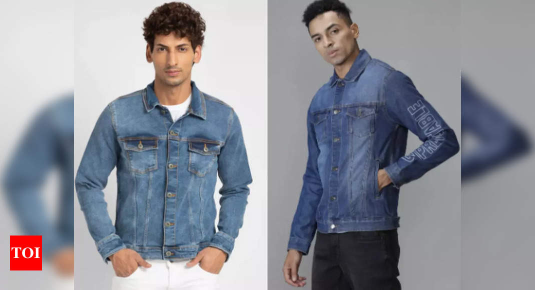 Buy Urbano Plus Men Olive Green Regular Fit Washed Full Sleeve Denim Jacket  online