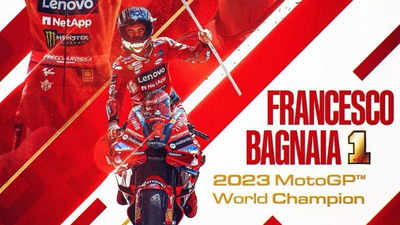 MotoGP 2023: Francesco Bagnaia crowned 2023 champion as Martin, Marquez suffer misfortunate crash