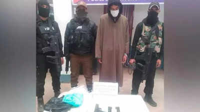 4 terrorist associates held in Kashmir with arms and ammo