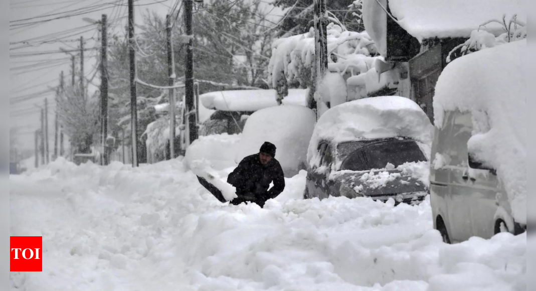 Chutes de neige : de fortes chutes de neige en Roumanie, en Bulgarie et en Moldavie font 1 mort et de nombreuses personnes sans électricité