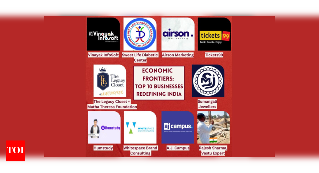 Economic Frontiers: Top 10 Businesses Redefining India - Times of India