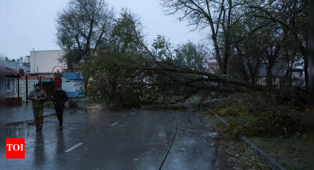 Storm: Almost half a million people left without power in Crimea after ...