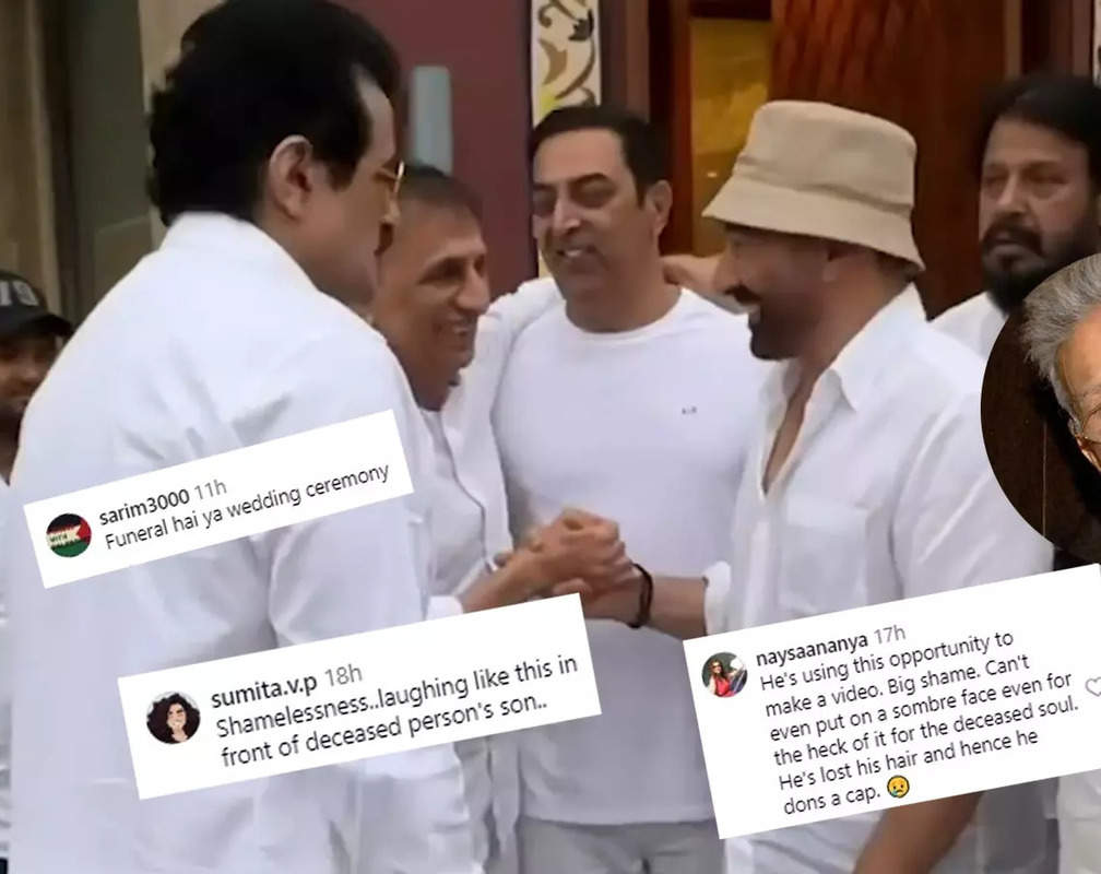 
Sunny Deol faces backlash for laughing at filmmaker Rajkumar Kohli's prayer meet; netizens slam the 'Gadar' actor
