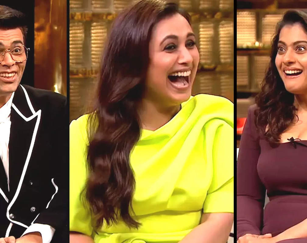 
Rani Mukerji threatens to 'expose' Karan Johar as she graces the couch with Kajol in his show
