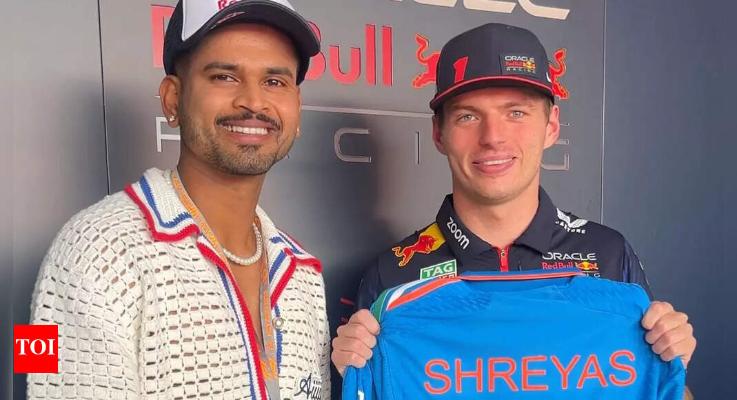 Shreyas Iyer gifts Team India jersey to Formula One star Max Verstappen | Off the field News – Times of India