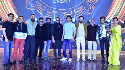 'Animal' pre-release event: Mahesh Babu and SS Rajamouli join Sandeep Reddy Vanga, Ranbir Kapoor, Anil Kapoor, and Rashmika Mandanna in Hyderabad - See photos
