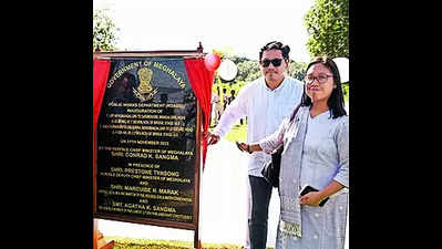 Conrad inaugurates road infra projects