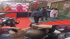 Actress Janhvi Kapoor shakes a leg to her song 'Nadiyaan paar' at an event in Kolkata