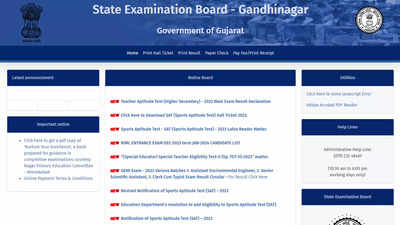 Gujarat TAT HS Mains result 2023 announced at sebexam.org; Direct link
