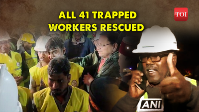 All 41 trapped workers safely rescued from Uttarakhand's Silkyara tunnel after 17 days, celebrations and relief ensue