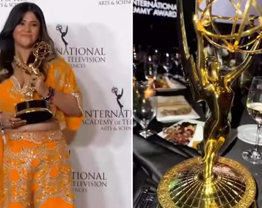 
Ektaa Kapoor writes long post on receiving Emmy Award, Vikrant Massey congratulates her
