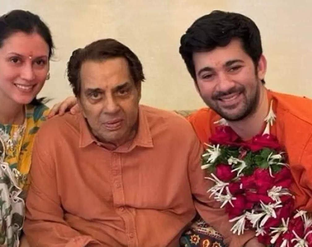 
Sunny Deol's son Karan Deol shares unseen photo with wife Drisha Acharya and grandfather Dharmendra on his birthday
