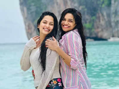 Actress Vaishnavi Naaiyak enjoys a vacation with her friend Madhumitha
