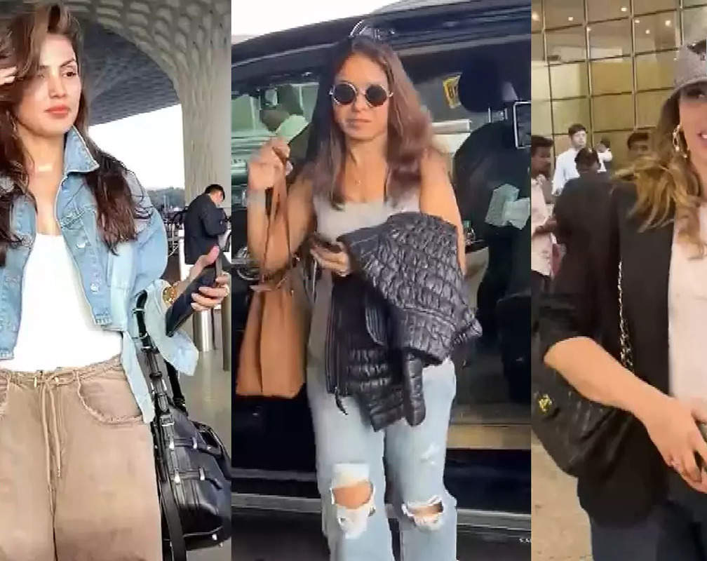 
Iulia Vantur, Rhea Chakraborty, Sunidhi Chauhan look their stylish best as they get papped at the airport
