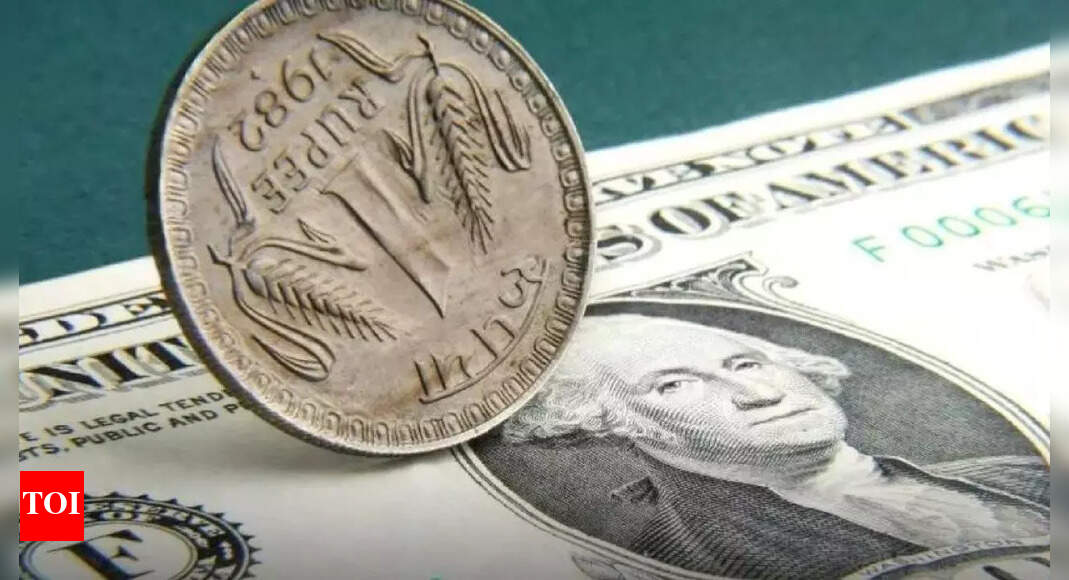 Rupee rises 2 paise to settle at 83.32 against US dollar – Times of India