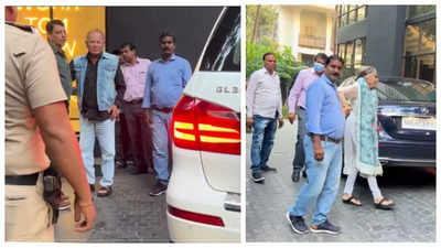 Salman Khan's father Salim Khan spotted at Javed Akhtar's son Farhan Akhtar's office in Mumbai; netizens feel it is for Salim-Javed documentary - See photos
