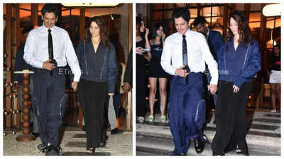 Vijay Varma and Tamannaah Bhatia walk hand-in-hand as they step out for a dinner date - See photos