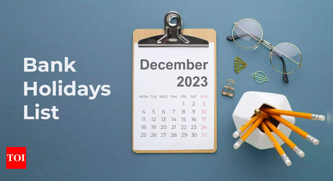 Bank holidays in December 2023 Statewise banking holidays for