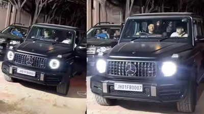 Watch: MS Dhoni brings home a new AMG G63 worth Rs 3.30 crore