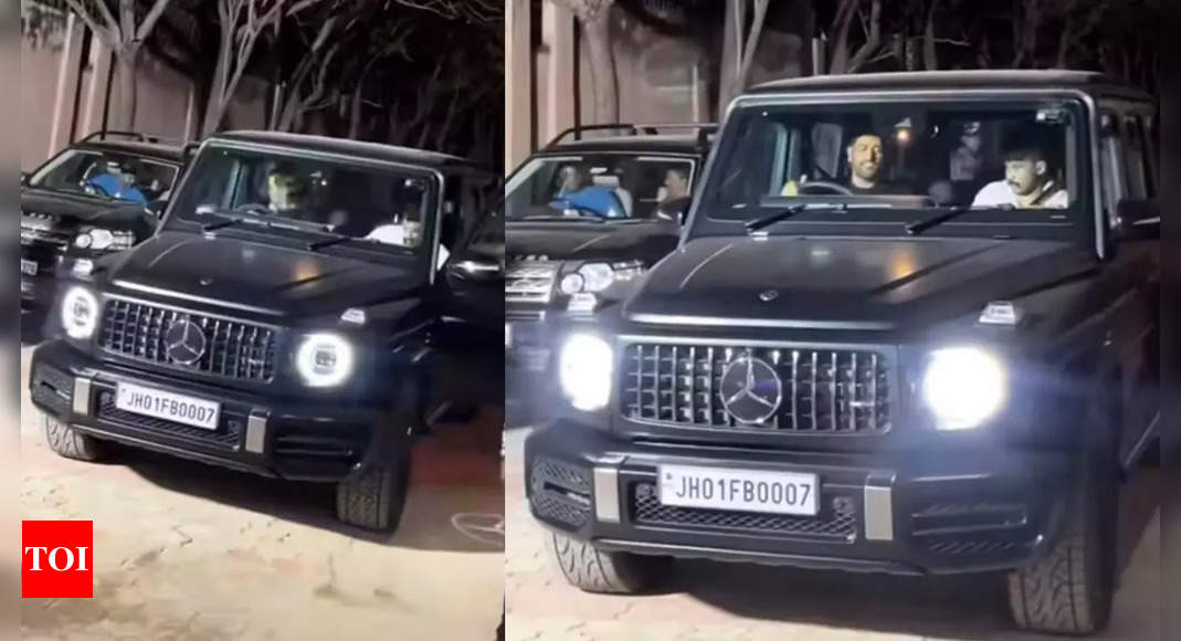 Watch: MS Dhoni brings home a new AMG G63 worth Rs 3.30 crore