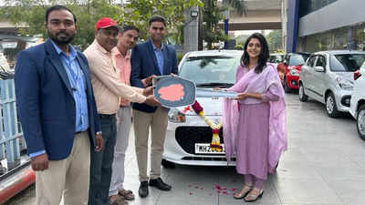 Shivani Naik buys the first car of her life, says, "The moment I got the keys, my first car got etched in my heart"
