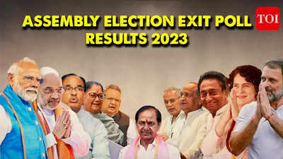 Assembly Election Exit Poll Results: BJP leads in MP & Rajasthan, Congress holds strong in Chhattisgarh & Telangana