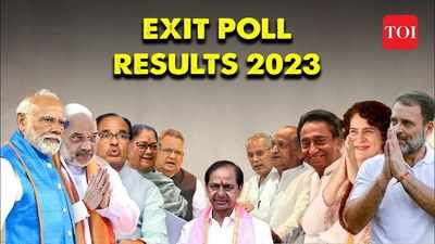 Exit Poll Results: BJP leads in MP & Rajasthan, Congress holds strong in Chhattisgarh & Telangana