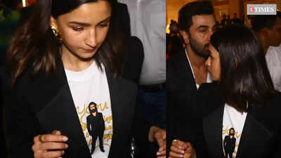 Alia Bhatt gives big shoutout to 'Animal', sports customised tee featuring Ranbir’s character from the film, video goes VIRAL