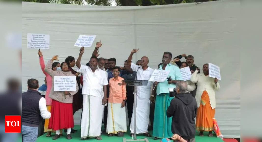 Villagers protest at Jantar Mantar, seeking decision on reopening of Sterlite Copper | India News – Times of India