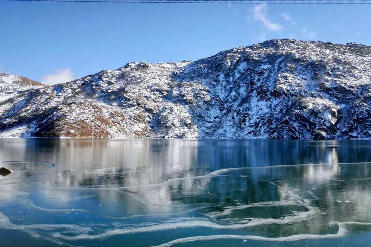 Frozen Tsomgo Lake