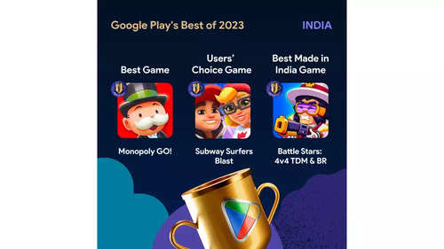 Google Play: Google Play announces 'Best of 2023' in India for apps and  games - The Economic Times